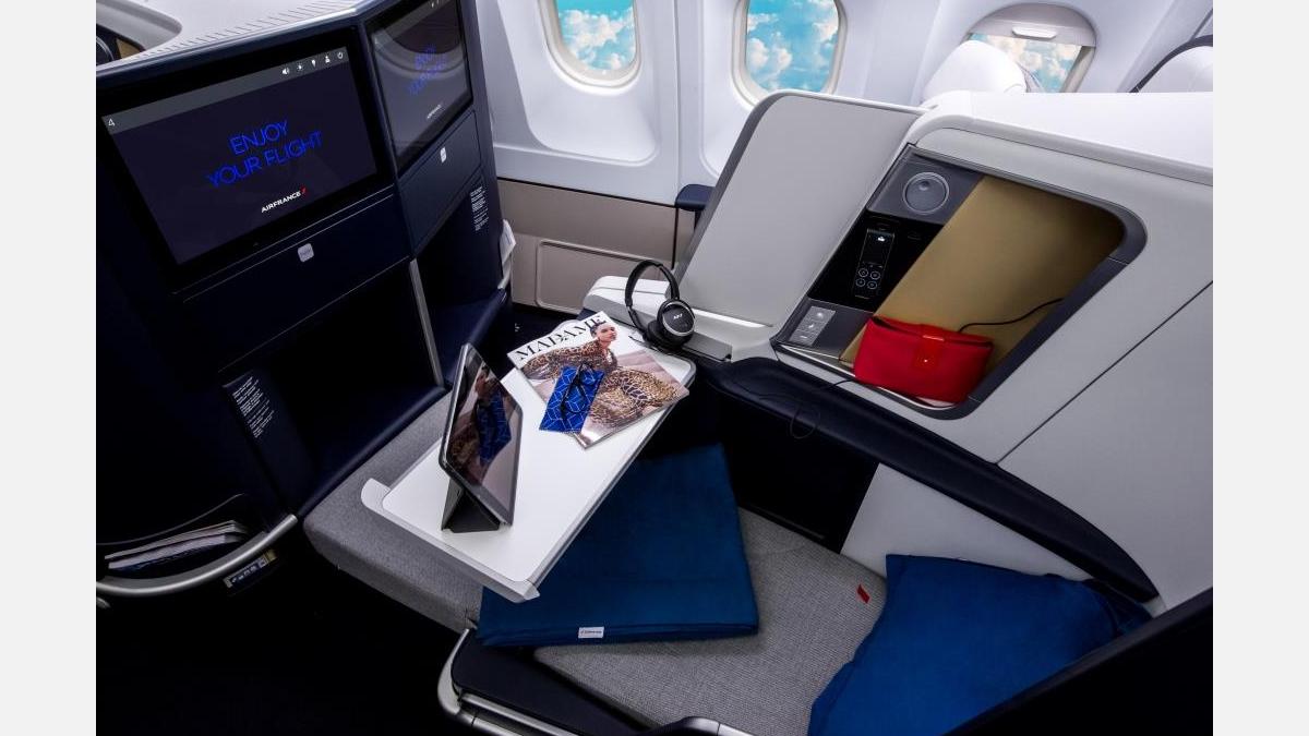 Klasa Biznes A330 Air France fotel 1
