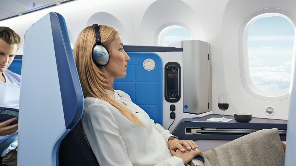 Klasa Biznes KLM kabina 787