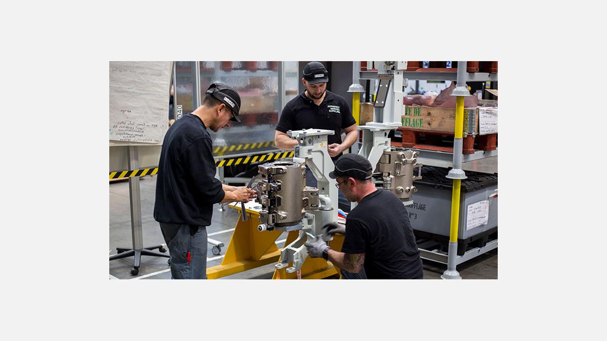 men building a machine image