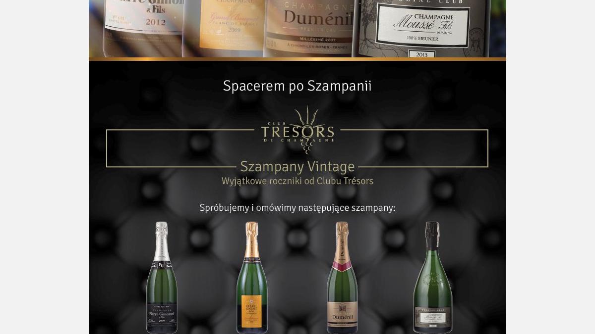 spacer po szampanii Vintage