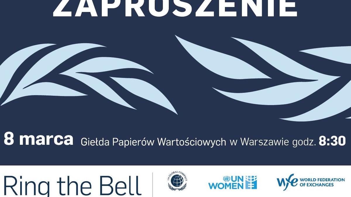 Ring the Bell for Gender Equality - Zaproszenie GCNP