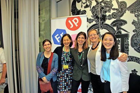 Valérie Conxicoeur et les speakers de l'évènement