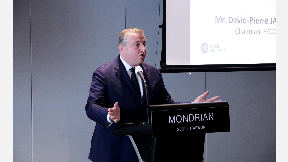 David-Pierre Jalicon, French-Korean Chamber of Commerce and Industry Chairman (FKCCI) Chairman David-Pierre Jalicon, French-Korean Chamber of Commerce and Industry Chairman (FKCCI) Chairman
