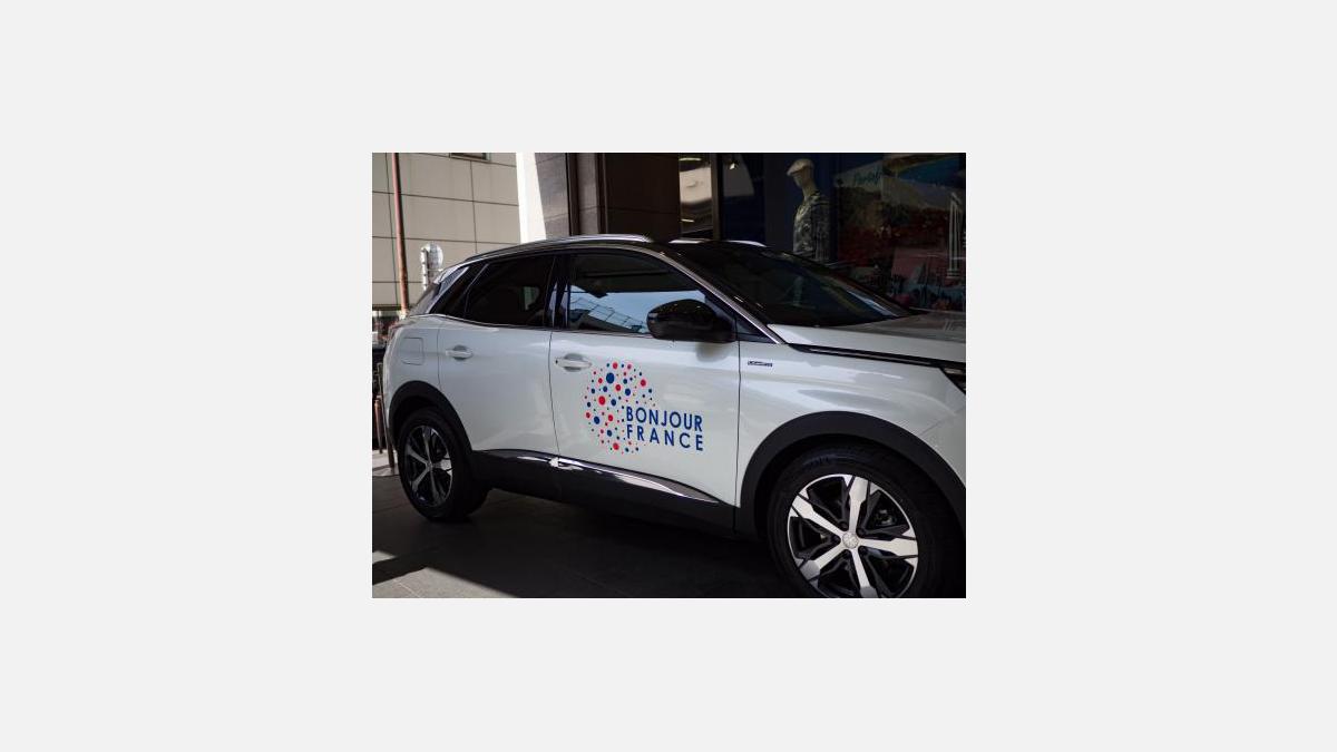 Peugeot 3008 aux couleurs de Bonjour France