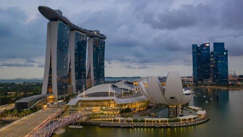 Singapore view of Marina Bay Sands