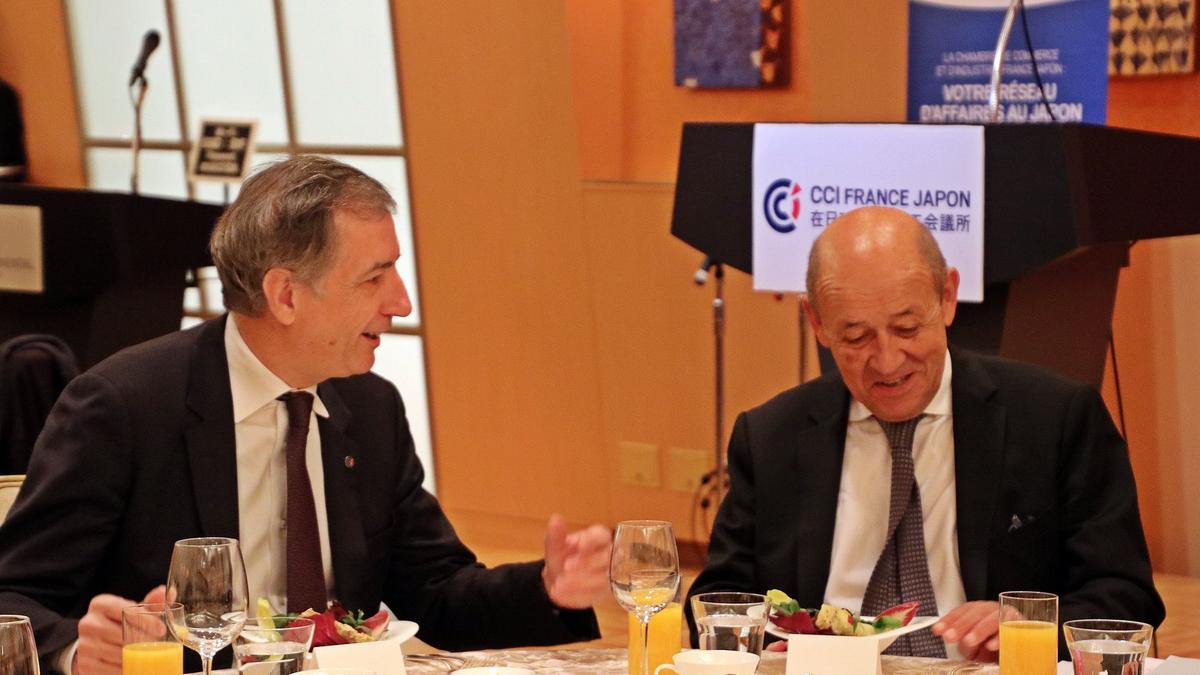 Bernard Delmas et Jean-Yves Le Drian