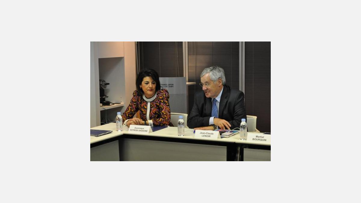 Dominique Estrosi Sassone et Jean-Claude Lenoir