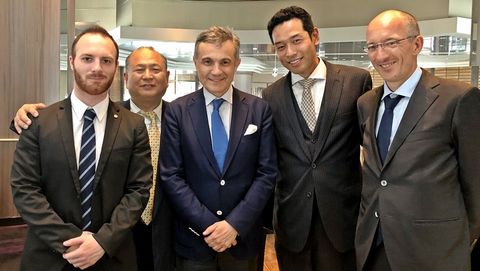 在日フランス商工会議所会頭が、関西会員の皆様と会合