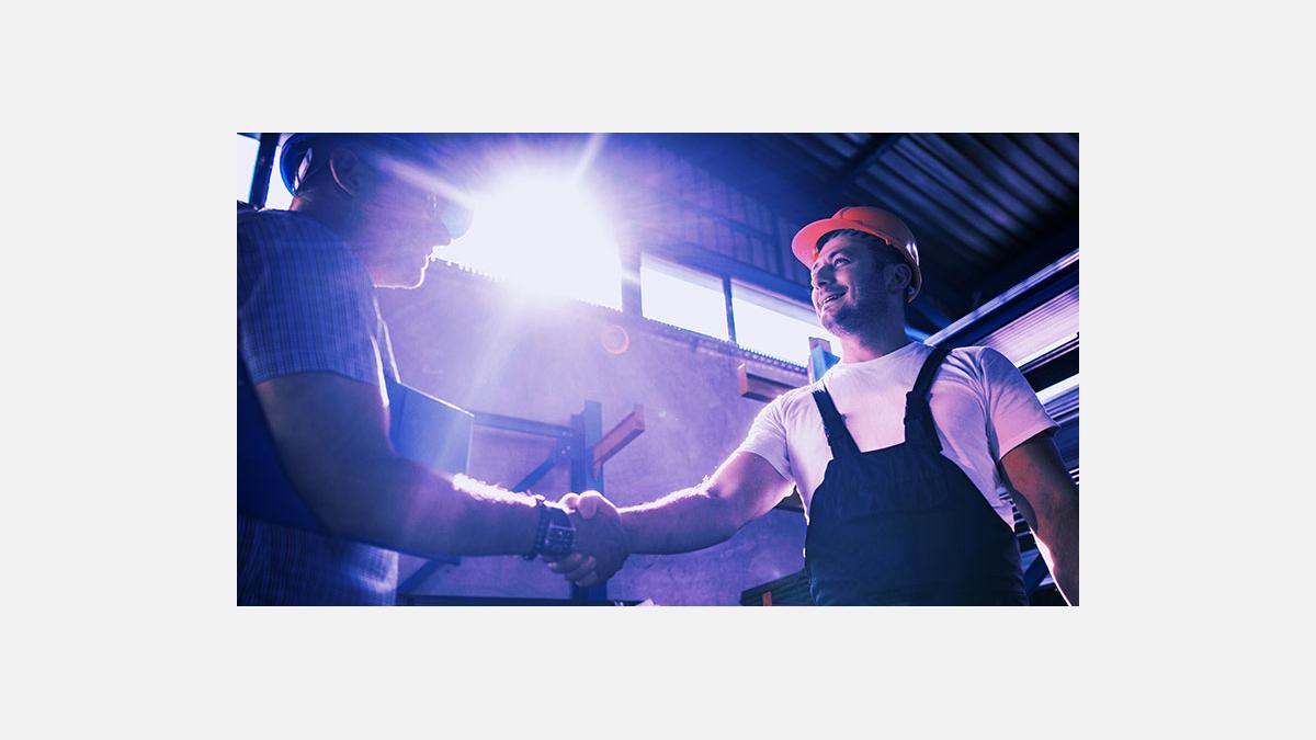 men hands shaking image