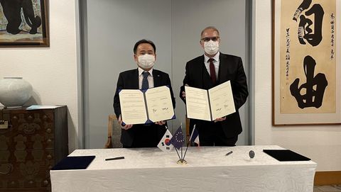 The French Embassy in Korea and KISED sign a cooperation agreement The French Embassy in Korea and KISED sign a cooperation agreement