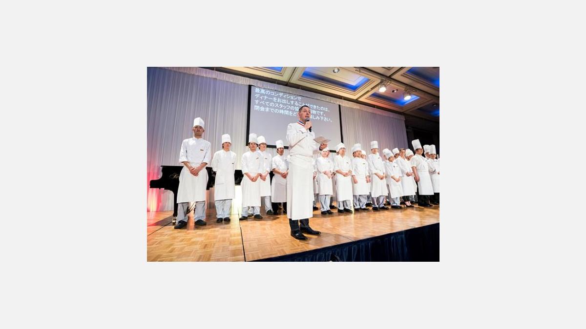 ... et son équipe le jour du Gala