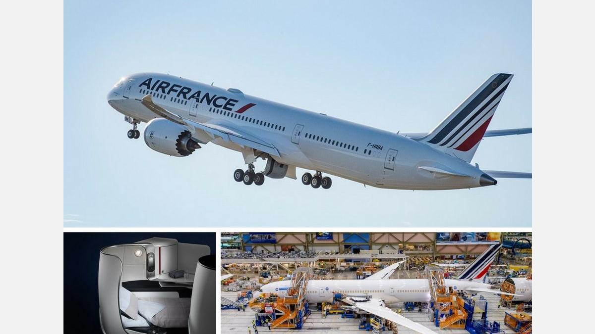 Dreamliner Air France kolaz zdjec