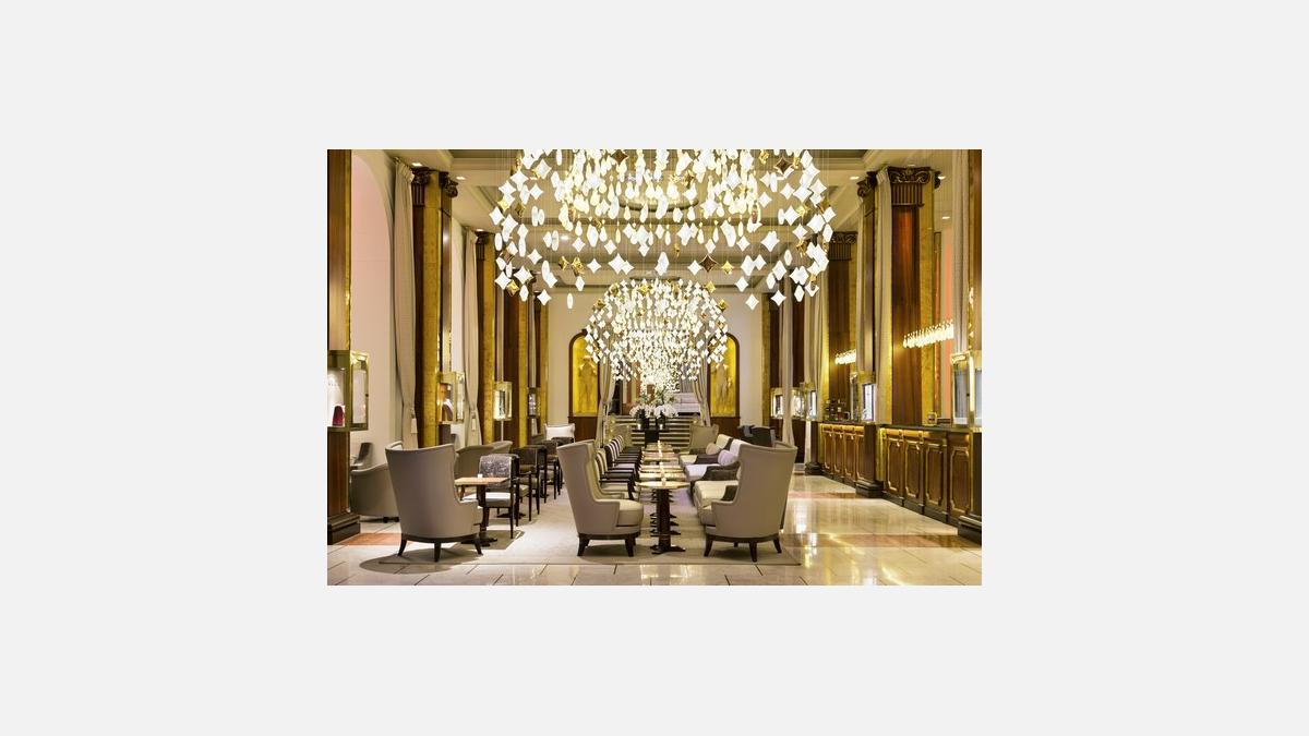 Lobby de l'Hôtel Barrière Le Majestic Cannes