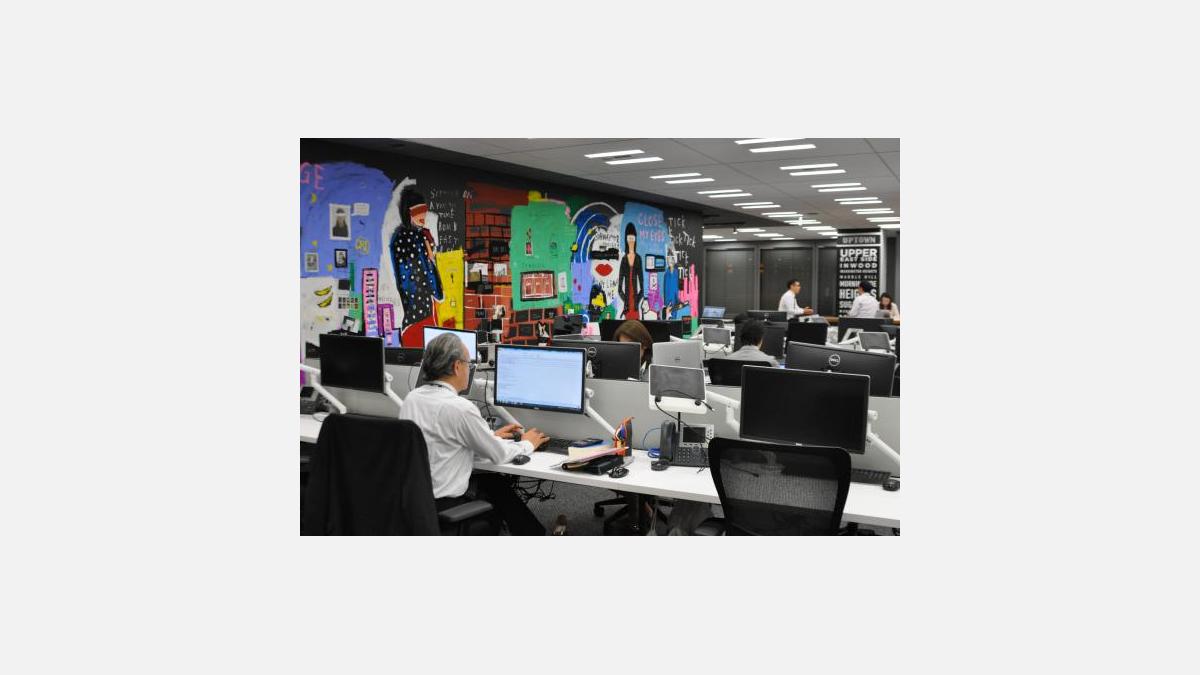 Visite guidée des bureaux CBRE