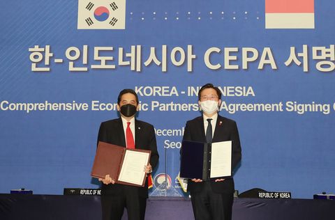 한-인도네시아 포괄적 경제동반자협정(CEPA) 서명 한-인도네시아 포괄적 경제동반자협정(CEPA) 서명