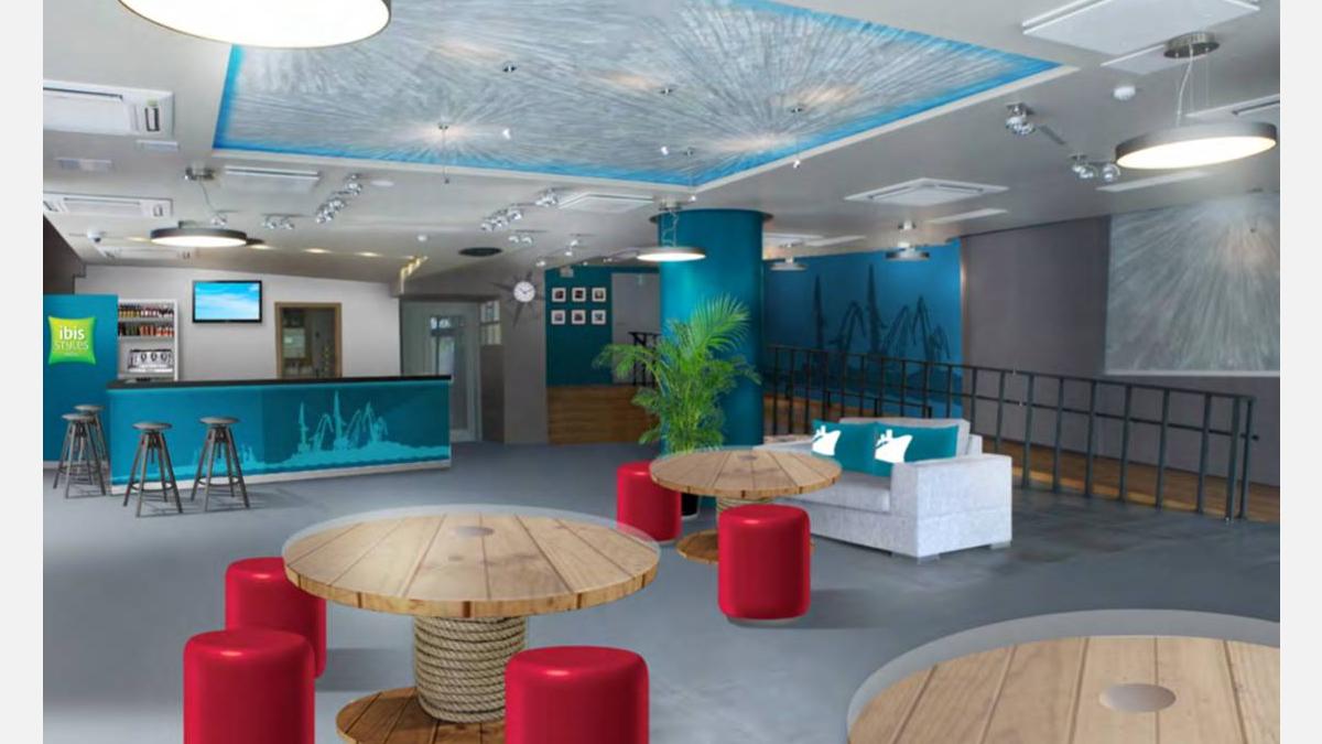 Lobby w ibis Styles Riga