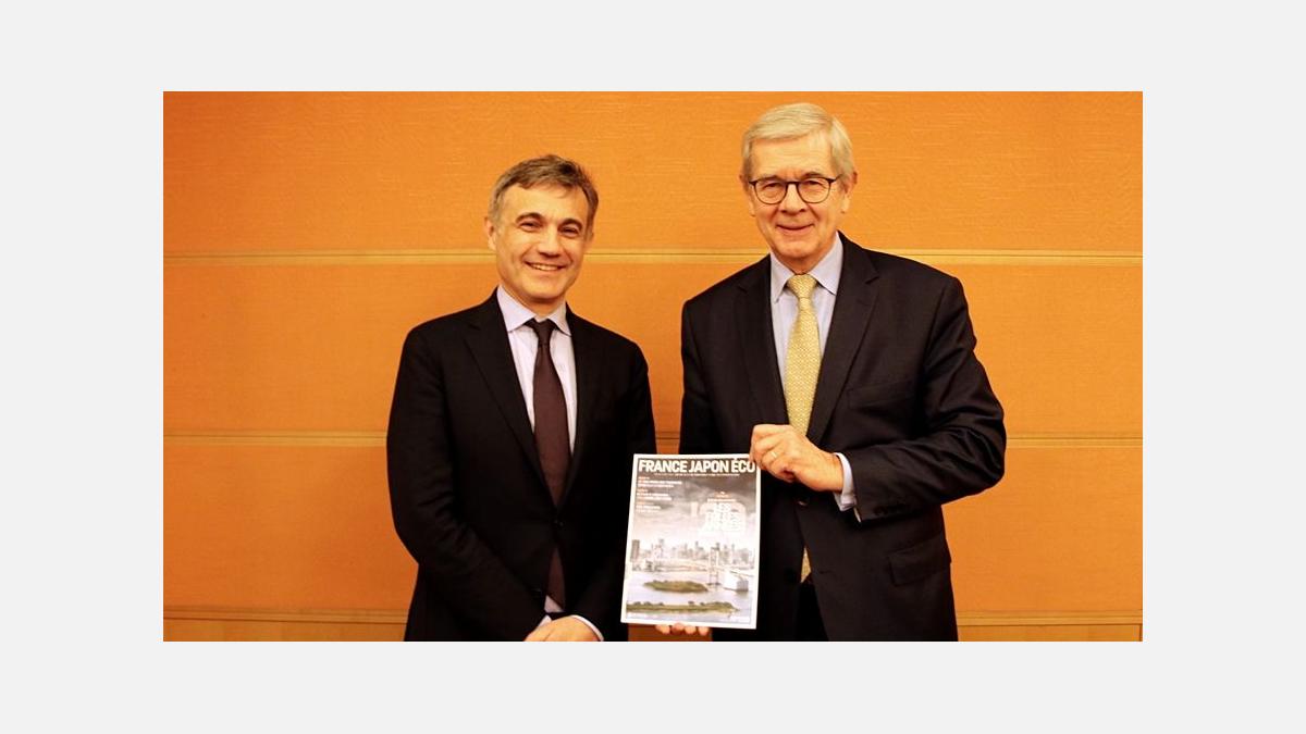 Armel Cahierre, Président de la CCI France Japon et Philippe Varin, Président du conseil d'administration d'Orano