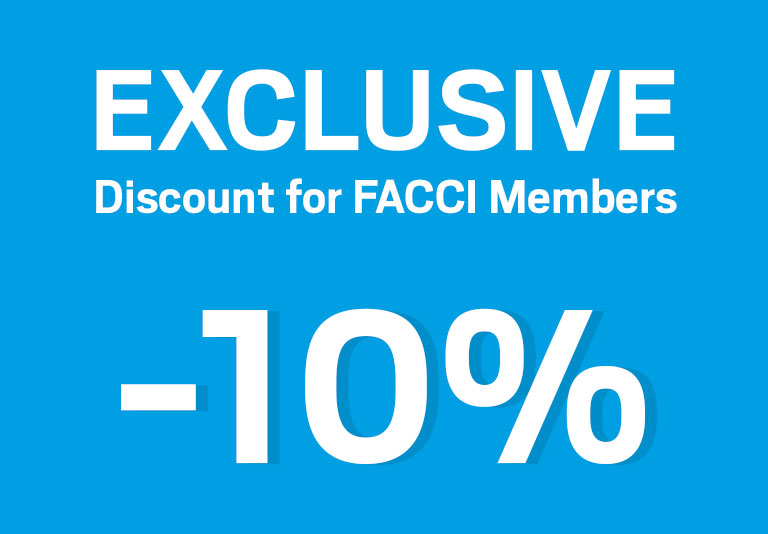 Exclusive Discount for FACCI Members -10%