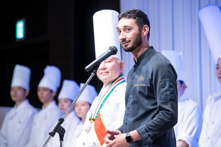 Visit of chef Mathieu Martin