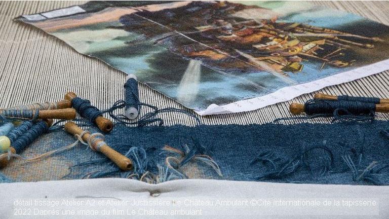 L'imaginaire de Hayao Miyazaki en tapisserie d'Aubusson | Tombée de métier et dévoilement n°3
