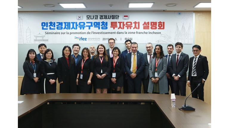 FKCCI Monaco - séminaire sur la promotion de l’investissement dans la zone franche d’Incheon IFEZ 