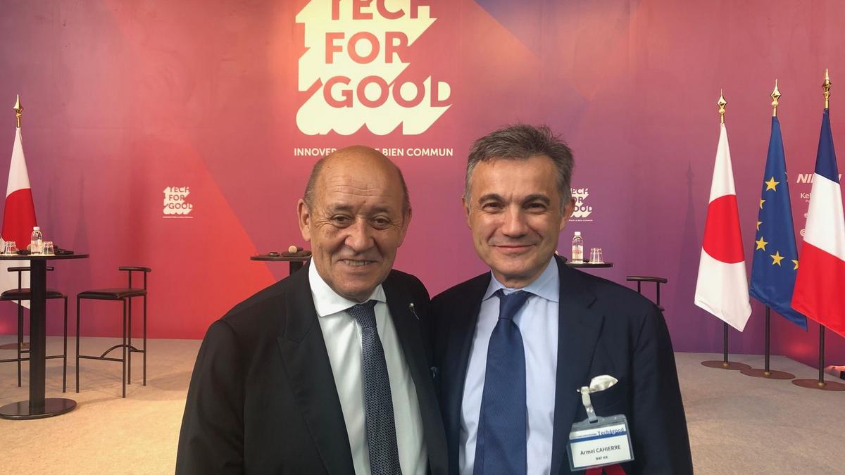 Jean-Yves le Drian et Armel Cahierre