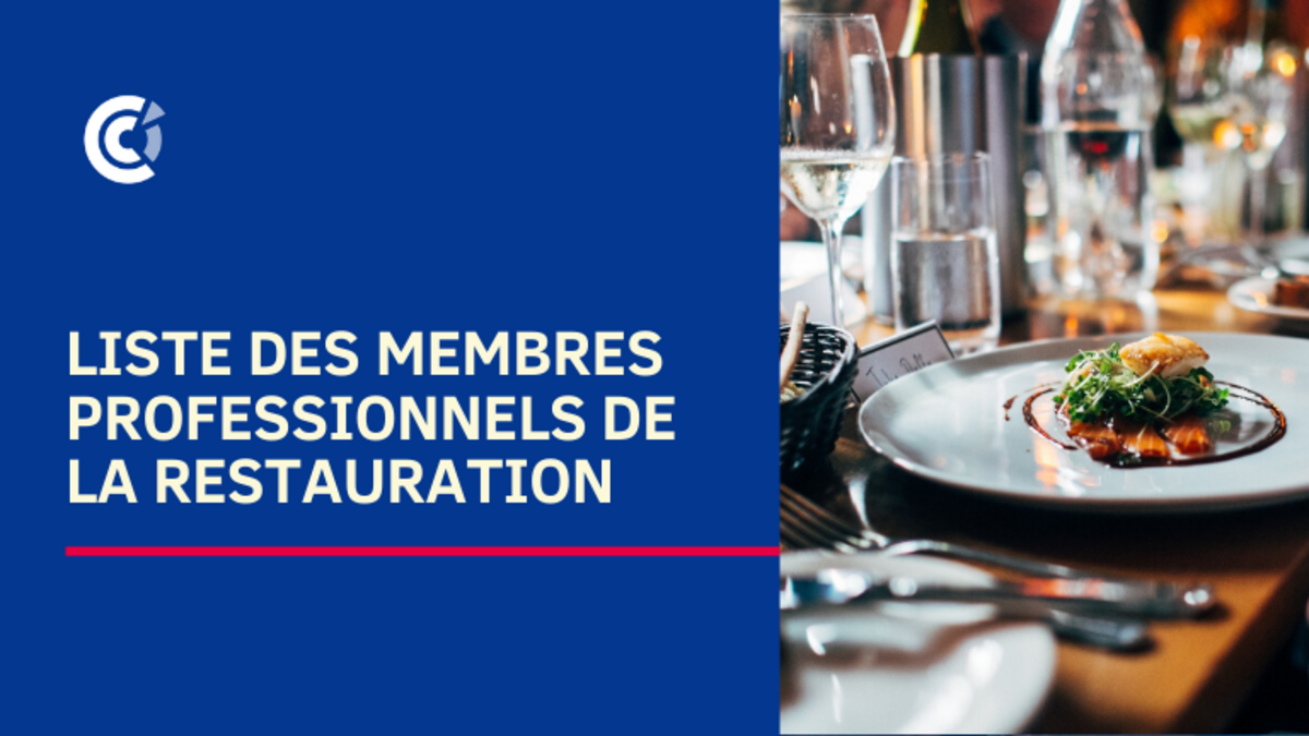 Liste des membres professionnels de la restauration