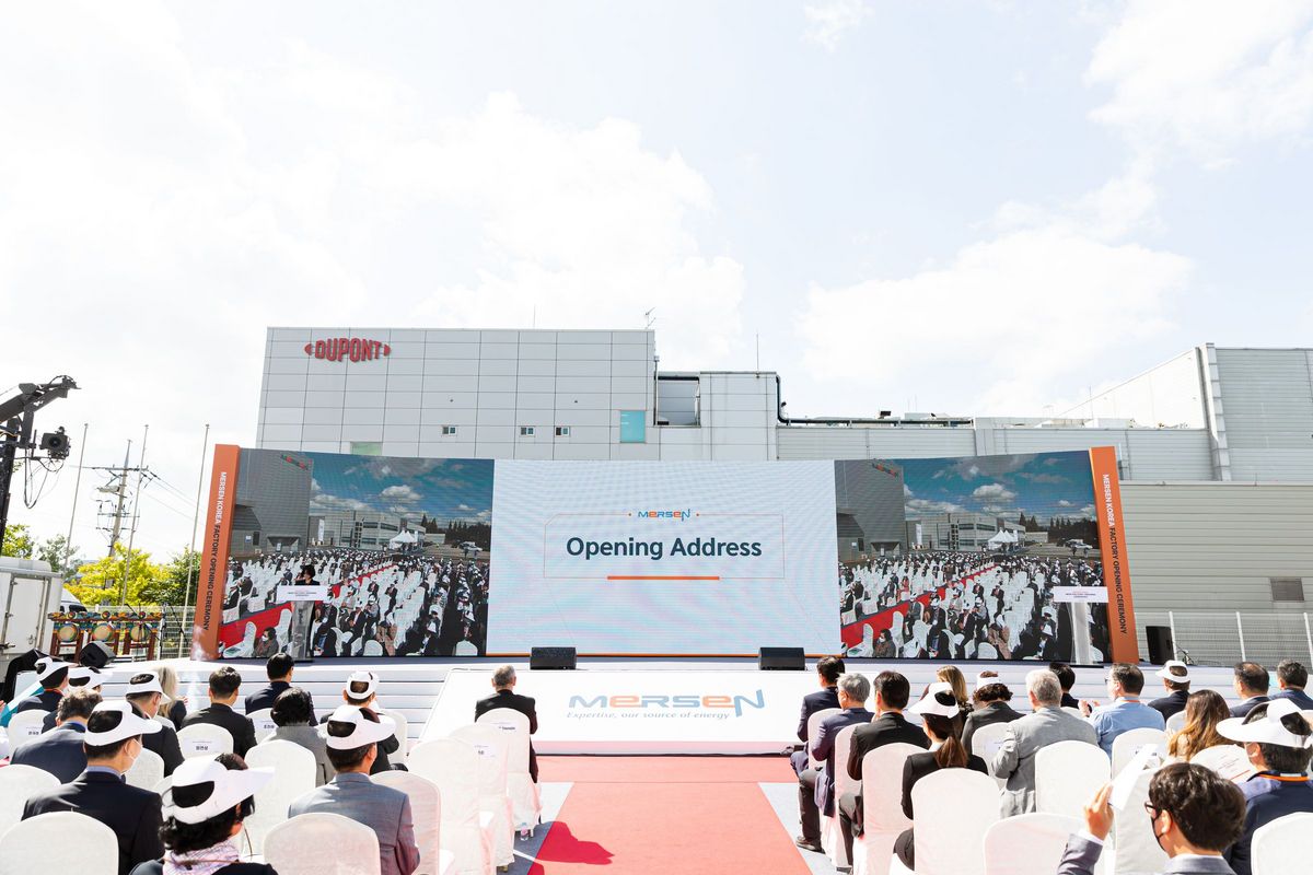 메르센 코리아, 그라파이트 부문 특수 제품 공장 준공 