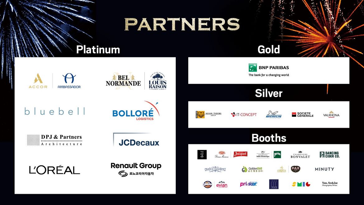 [Translate to Coréen:] partners sponsors Bastille day FKCCI 2023