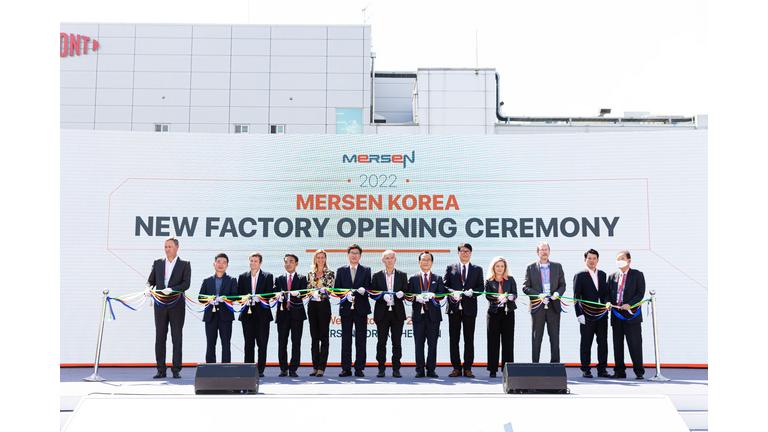 Mersen Korea inaugurates its new graphite materials production plant 