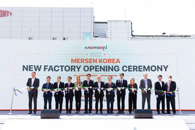 Mersen Korea inaugurates its new graphite materials production plant 