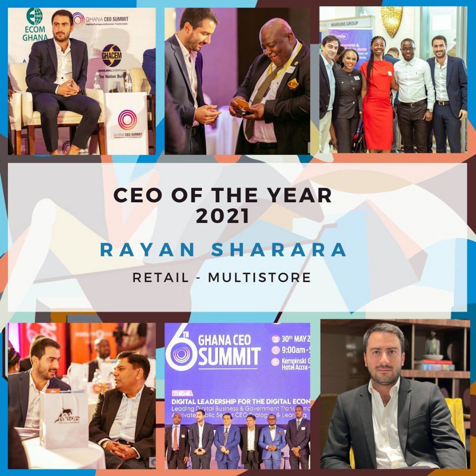 Rayan Sharara Awarded 'CEO of the Year 2021' at Ghana CEO ...