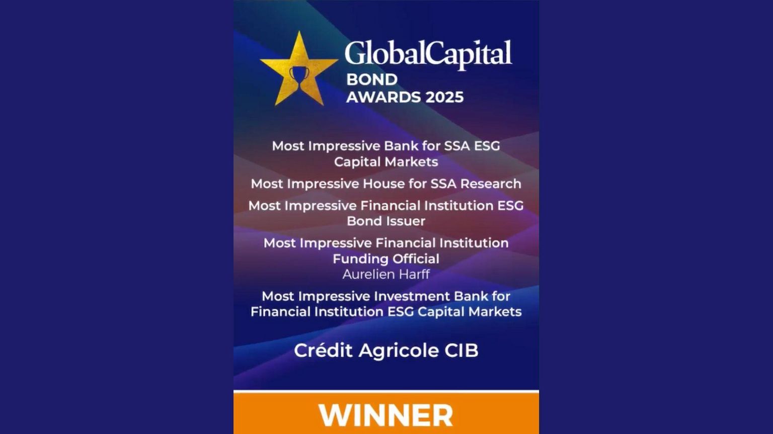 Crédit Agricole Group Wins Top Honours at Global Capital Bond Awards 2025 |  French Chamber of Commerce in Singapore