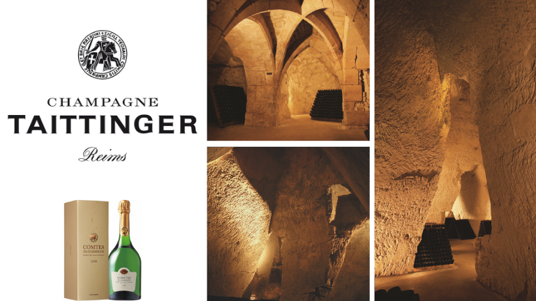Visitez les caves à champagne Taittinger sans bouger de chez vous