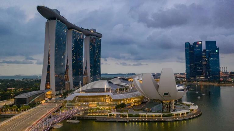 Singapore view of Marina Bay Sands