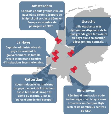 Carte Pays-Bas