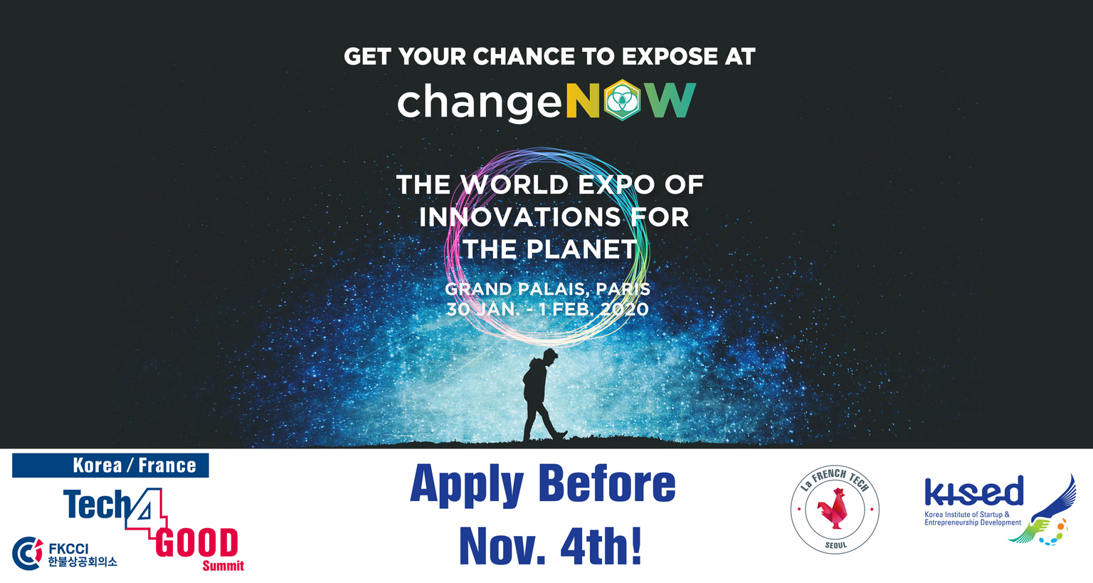 [Call for Applications] Korean startups Get your Chance to Expose for Free at ChangeNOW!