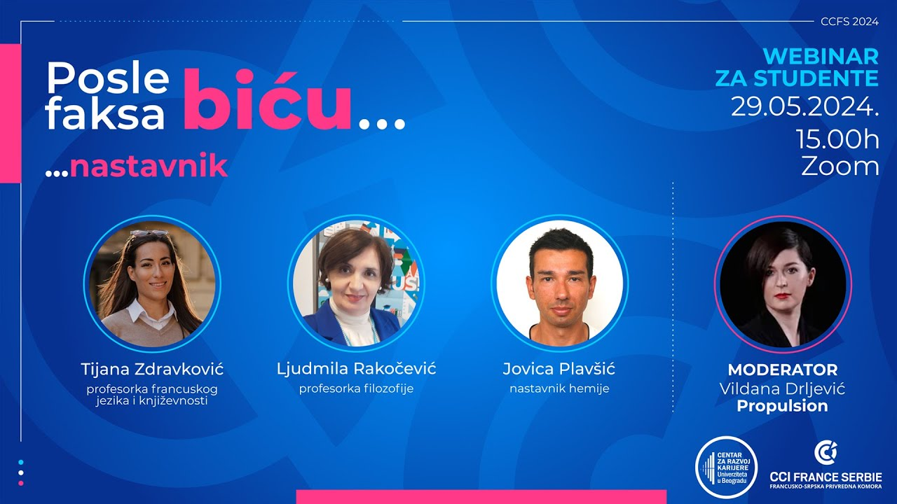 Webinar: ''Posle faksa biću... nastavnik''