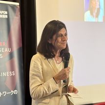 Ms. Sandrine Mouchet, Consul General of France in Kyoto and Director of the Institut Français du Kansai Ms. Sandrine Mouchet, Consul General of France in Kyoto and Director of the Institut Français du Kansai