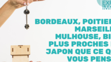 Bordeaux, Poitiers, Marseille, Mulhouse sont bien plus proches du Japon que ce que vous pensez