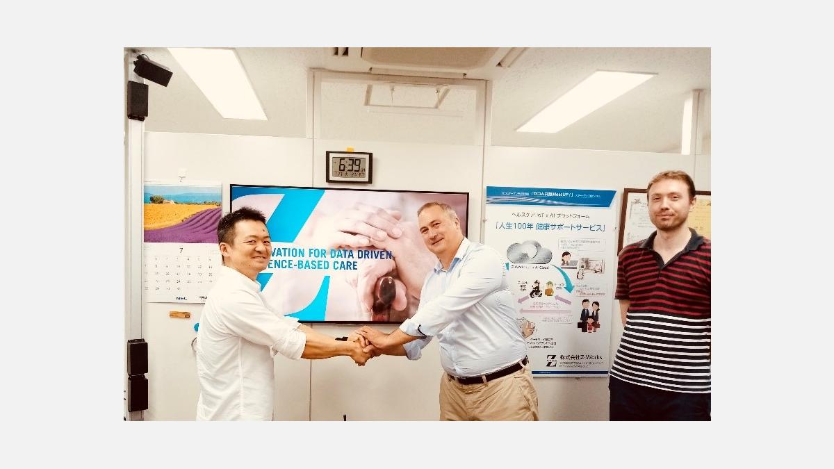 Signature de l’accord dans les locaux tokyoïtes de Z-Works