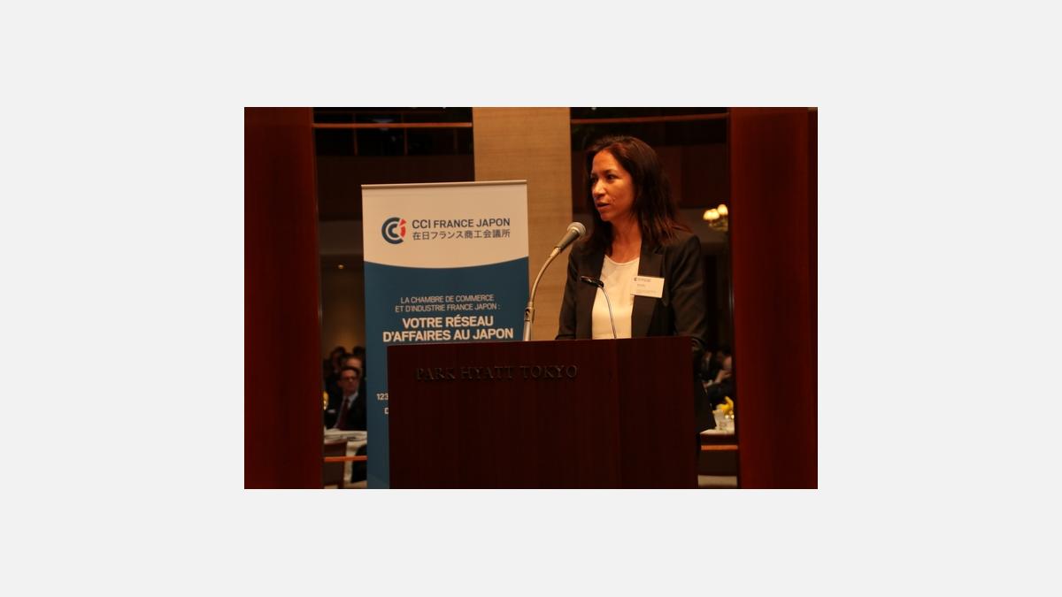 Marie Ozaki, directrice Evénements de la CCI France Japon et représentante des présidents de Comités absents