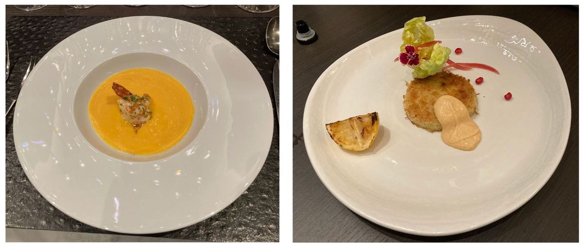 Plats servis par le Centrum lors de la dégustation