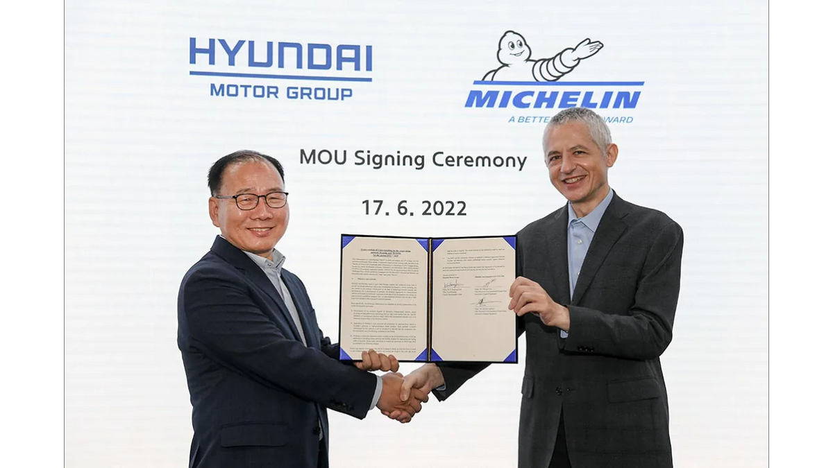 미쉐린, 현대차그룹과 프리미엄 전기차 전용 친환경 타이어 개발 위한MOU 체결