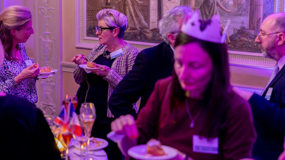 French Chamber of Great Britain - Galette des Rois event at Home House, in partnership with Maison Philippe Conticini.