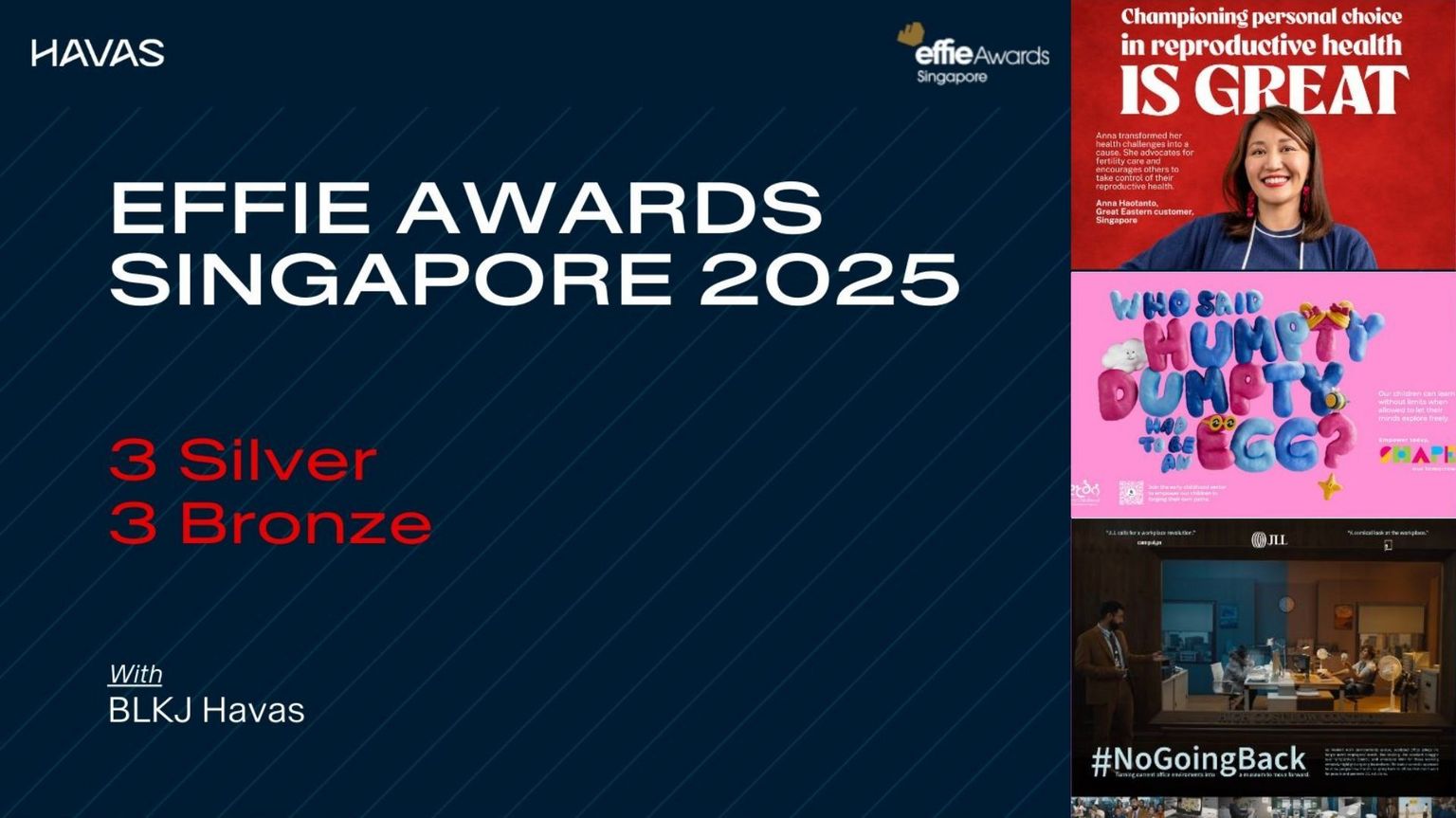 BLKJ HAVAS Collects Multiple Awards at 2025 Effie Awards Singapore