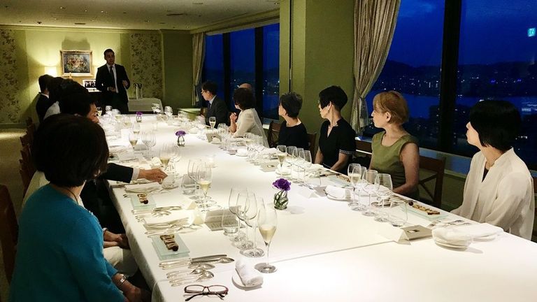 在日フランス商工会議所関西で開催された美食晩餐会