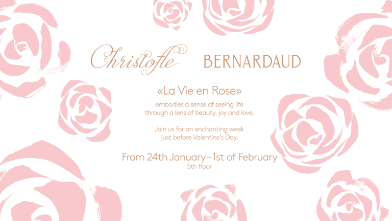  "LA VIE EN ROSE" - Pop-Up Éphémère de Bernardaud et Christofle