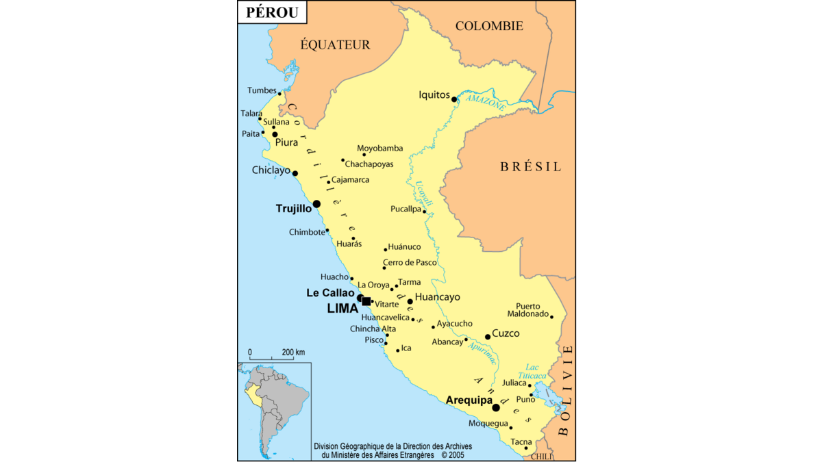 Carte du Pérou