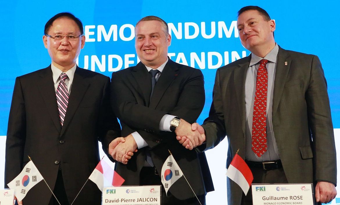 [Translate to Coréen:] MOU Monaco - Federation of Korean Industries (FKI) - French-Korean Chamber of Commerce and Industry (FKCCI)